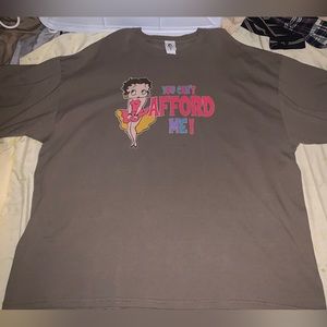 2004 Betty Boop You Can’t Afford Me Vintage T-Shirt 3XL King Features Syndicate